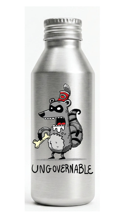 Ungovernable Raccoon Aluminum Water Bottle – 6 Pack