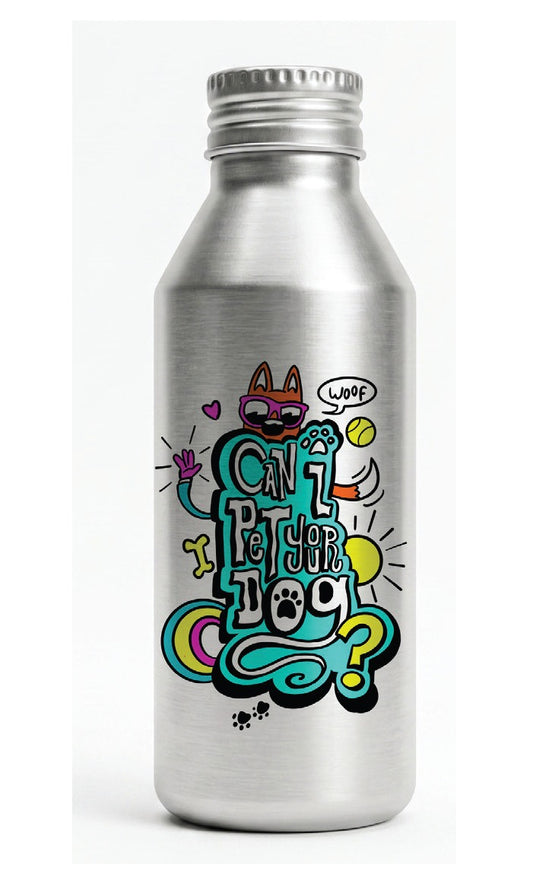 Can I Pet Your Dog? Aluminum Water Bottle – 6 Pack
