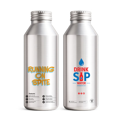 Running on Spite Eco-Friendly Aluminum Water Bottle – 6 Pack
