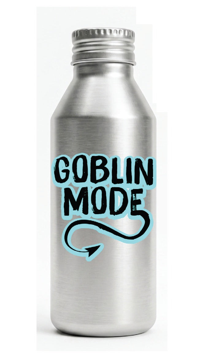 Goblin Mode Funny Aluminum Water Bottle
