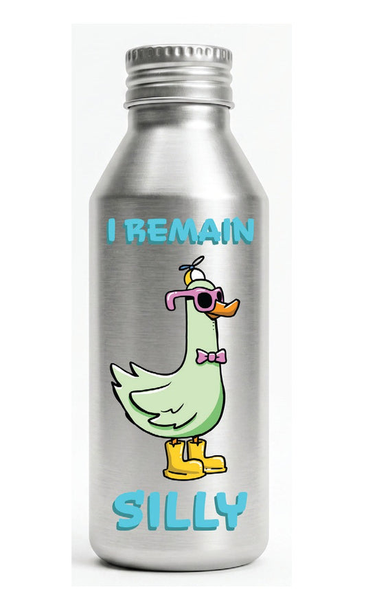 I Remain Silly Duck Aluminum Water Bottle