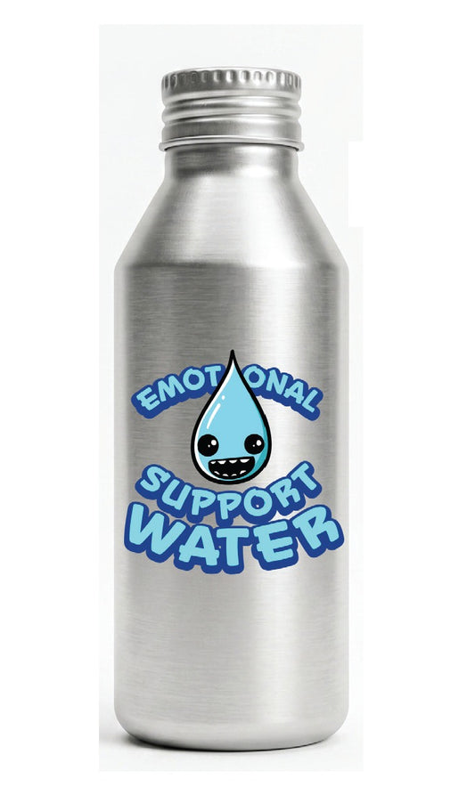 Emotional Support Water Funny Aluminum Water Bottle